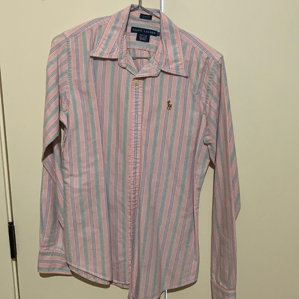 Slim Fit Ralph Lauren Long Sleeve Button Down